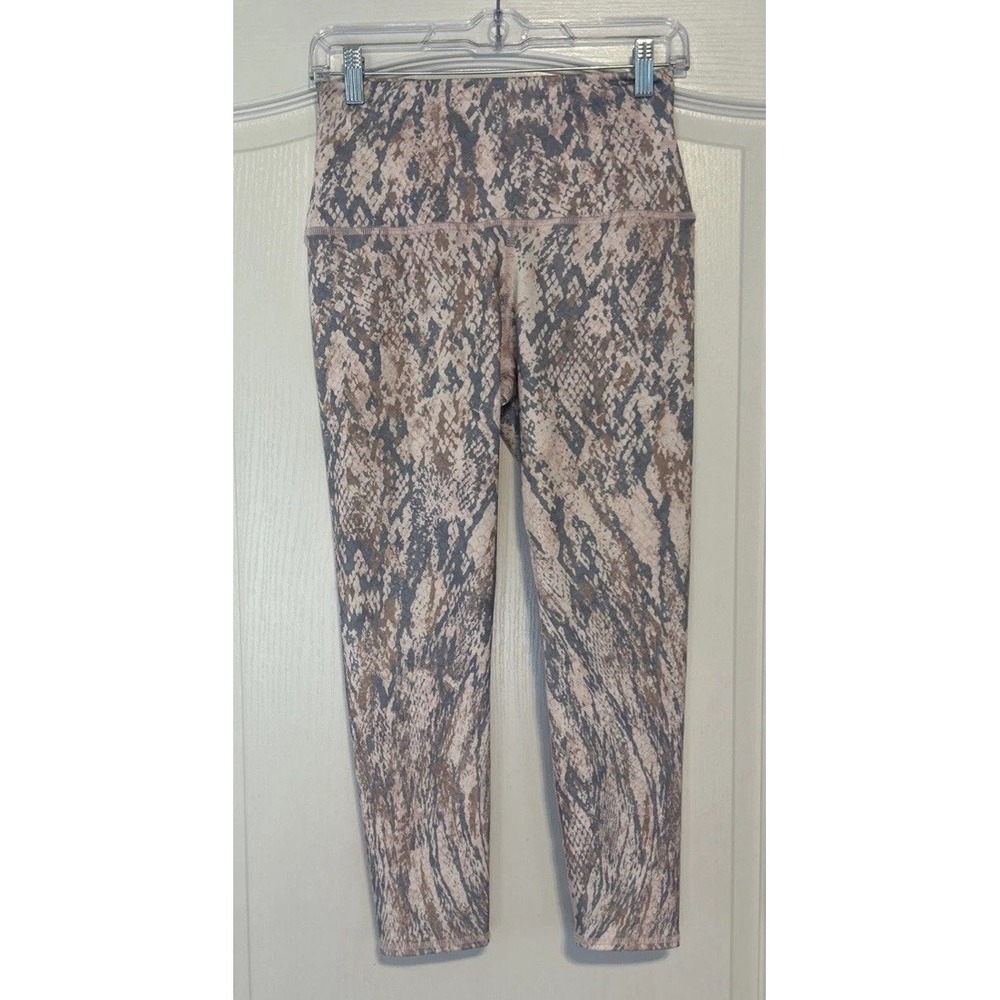 Evolution And Creation Mia Leggings Pink Snake Print Womens Medium Skinny Ankle